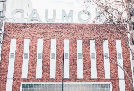 Open-Air Cinema - Frontage of a Cinema Building in the City of Buenos Aires