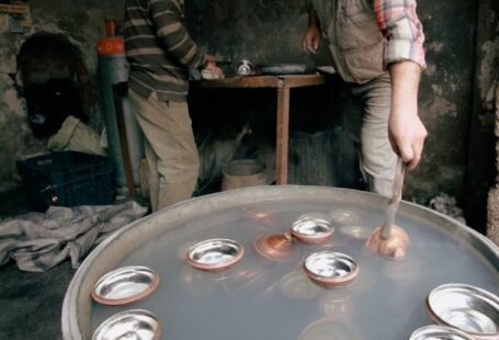 Artisans Craftsmen - Men Making Traditional Kitchenware in a Workshop