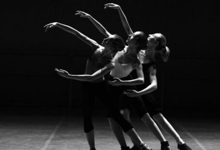 Underground Dance Scene - Three Female Dancers Dancing