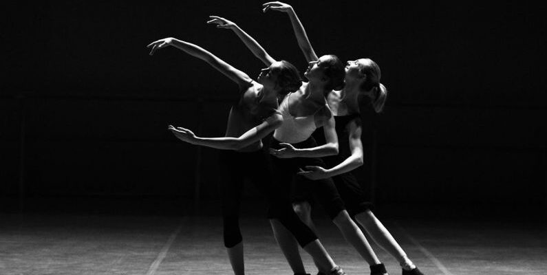 Underground Dance Scene - Three Female Dancers Dancing